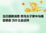 当日最新消息 青岛女子家中马桶变喷泉 为什么会这样
