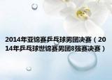 2014年亚锦赛乒乓球男团决赛（2014年乒乓球世锦赛男团8强赛决赛）