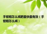 手臂粗怎么减肥最快最有效（手臂粗怎么减）