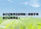 会计记账凭证的填制（教新手填会计记账凭证）