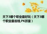 天下3哪个职业最好玩（天下3哪个职业最省钱,PK厉害）