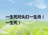 一生死对头打一生肖（一生死）