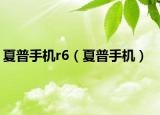 夏普手机r6（夏普手机）