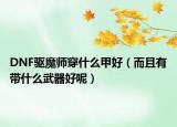 DNF驱魔师穿什么甲好（而且有带什么武器好呢）