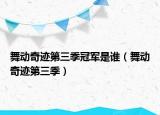 舞动奇迹第三季冠军是谁（舞动奇迹第三季）