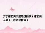 丁丁综艺满天星唱过的歌（综艺满天星丁丁原名是什么）