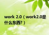work 2.0（work2.0是什么东西?）