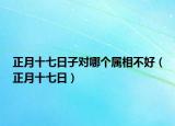 正月十七日子对哪个属相不好（正月十七日）