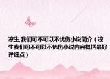 凉生,我们可不可以不忧伤小说简介（凉生我们可不可以不忧伤小说内容概括最好详细点）