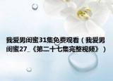 我爱男闺蜜31集免费观看（我爱男闺蜜27_《第二十七集完整视频》）