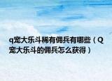 q宠大乐斗稀有佣兵有哪些（Q宠大乐斗的佣兵怎么获得）