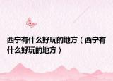 西宁有什么好玩的地方（西宁有什么好玩的地方）
