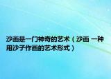 沙画是一门神奇的艺术（沙画 一种用沙子作画的艺术形式）