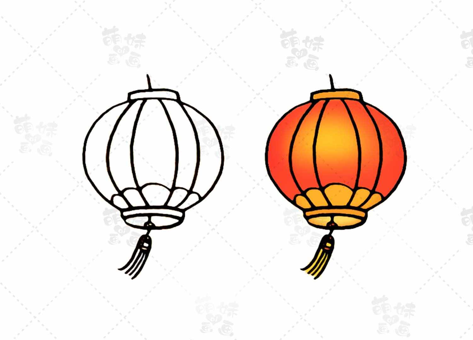 春节元素简笔画合集，简单又漂亮，家长可收藏备用