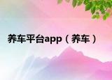 养车平台app（养车）