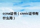 ccna证书（cnnic证书有什么用）