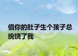 借你的肚子生个孩子总统饶了我