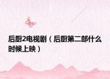 后厨2电视剧（后厨第二部什么时候上映）