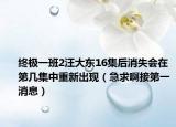 终极一班2汪大东16集后消失会在第几集中重新出现（急求啊接第一消息）