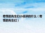 奇怪的先生们小说讲的什么（奇怪的先生们）