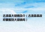古浪县大靖镇简介（古浪县县政府要搬到大靖镇吗）