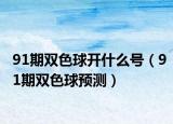 91期双色球开什么号（91期双色球预测）