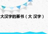 大汉字的篆书（大 汉字）