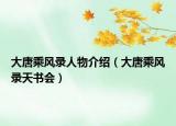 大唐乘风录人物介绍（大唐乘风录天书会）