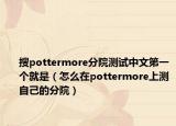 搜pottermore分院测试中文第一个就是（怎么在pottermore上测自己的分院）