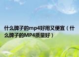 什么牌子的mp4好用又便宜（什么牌子的MP4质量好）