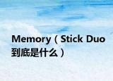 Memory（Stick Duo到底是什么）