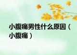 小腹痛男性什么原因（小腹痛）