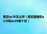 索尼ax30怎么样（索尼摄像机ax30和ax40哪个好）