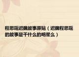 程思瑶迟魏故事原贴（迟魏程思瑶的故事是干什么的明星么）