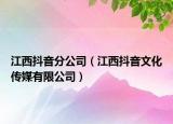 江西抖音分公司（江西抖音文化传媒有限公司）