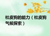 杜皮狗的能力（杜皮狗气候探索）