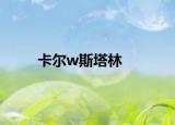 卡尔w斯塔林