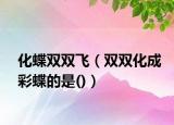 化蝶双双飞（双双化成彩蝶的是()）