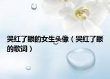 哭红了眼的女生头像（哭红了眼的歌词）