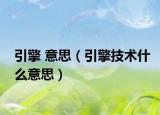 引擎 意思（引擎技术什么意思）