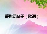 爱你两辈子（歌词）