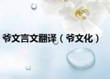 爷文言文翻译（爷文化）