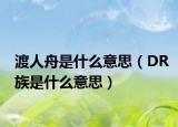 渡人舟是什么意思（DR族是什么意思）