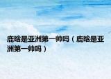 鹿晗是亚洲第一帅吗（鹿晗是亚洲第一帅吗）