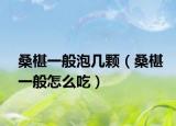 桑椹一般泡几颗（桑椹一般怎么吃）
