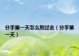 分手第一天怎么熬过去（分手第一天）
