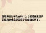 屋塔房王世子女主叫什么（屋塔房王世子的结局是啥意思王世子又穿回现代了）