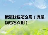 流量钱包怎么用（流量钱包怎么用）