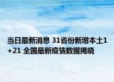 当日最新消息 31省份新增本土1+21 全国最新疫情数据揭晓
