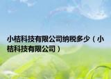 小桔科技有限公司纳税多少（小桔科技有限公司）
